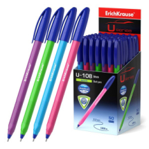 Ручка шариковая ErichKrause U-108 Neon Stick 1.0, Ultra Glide Technology, цвет чернил синий (в коробке по 50 шт.)