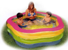 Бассейн надувной семейный INTEX "Summer Colors Pool" (от 6 лет) 185х180х53см.