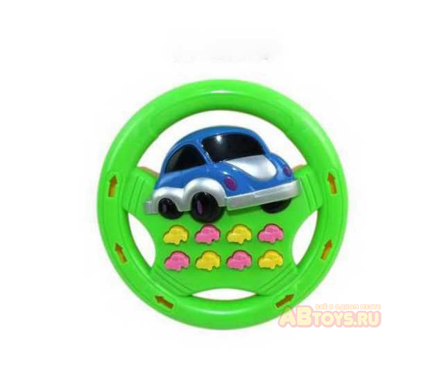 Игрушка для малышей. Руль детский со световыми и звуковыми эффектами 13x13x3см