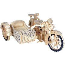 Сборная деревянная модель Чудо-Дерево Транспорт Мотоцикл с коляской