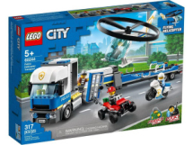 Конструктор LEGO CITY Police Полицейский вертолётный транспорт