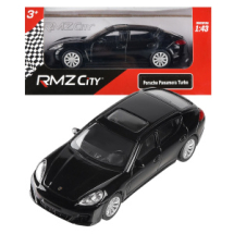 Машина металлическая RMZ City 1:43 Porsche Panamera Turbo, без механизмов, цвет черный