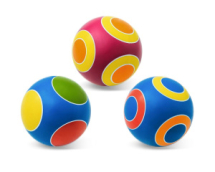 Мяч ПОЙМАЙ Серия Кружочки ручное окрашивание диаметр 150мм