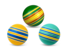 Мяч ПОЙМАЙ Серия Полосатики ручное окрашивание диаметр 150мм