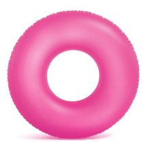 Круг надувной INTEX Neon Frost Tube Неоновый холодный, розовый 91см
