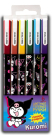 Набор гелевых ручек CENTRUM Kuromi, со стираемыми чернилами, 6 цветов