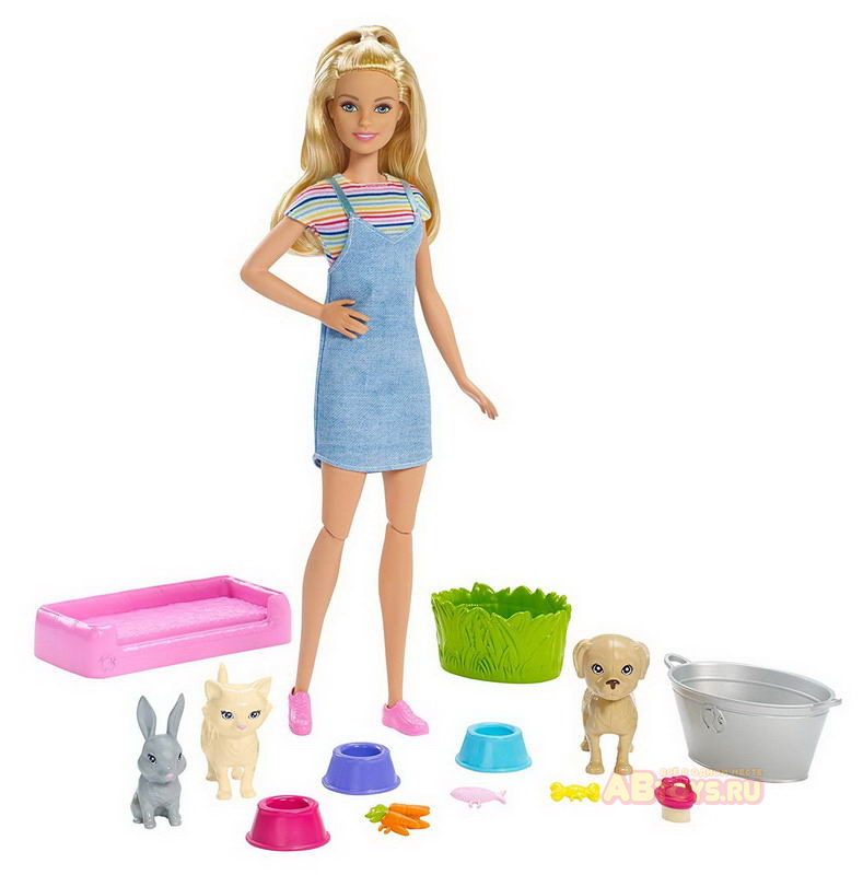 Игровой набор Mattel Barbie Кукла и домашние питомцы