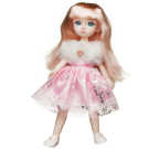 Кукла Junfa Зимняя принцесса в розовом платье 22 см