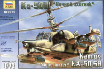 Сборная модель ZVEZDA Вертолет Ка-50Ш Ночной охотник
