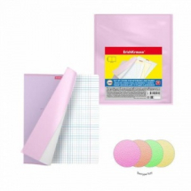 Набор обложек ErichKrause Fizzy Neon пластиковых для тетрадей и дневников 212х347мм 100 мкм (пакет 12 шт.)