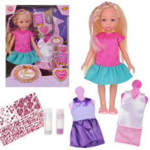 Кукла ABtoys Весенний вальс 23 см в розово-бирюзовом платье в наборе с 2 дополнительными платьями