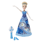 Кукла Hasbro Disney Princess модная в юбке с проявляющимся принтом 3 вида (Рапунцель, Золушка, Мерида)
