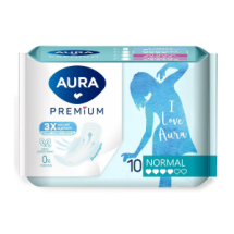 Прокладки женские гигиенические AURA PREMIUM NORMAL 10шт