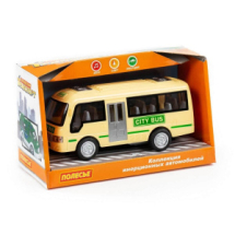 Автобус городской инерционный (со светом и звуком) (в коробке)