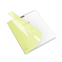 Тетрадь ErichKrause Классика CoverPrо Neon с пластиковой обложкой, школьная, ученическая, 12 листов, клетка