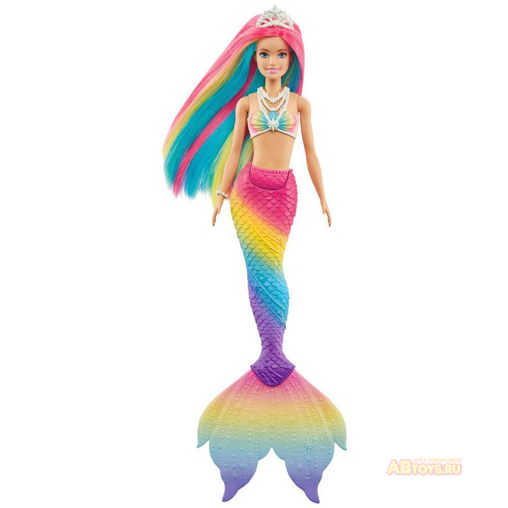Кукла Mattel Barbie русалочка меняющая цвет с разноцветными волосами