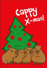 Блокнот CENTRUM Capy Christmas, формат А6, 60 листов, на гребне, целлюлозный картон