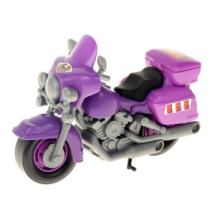 Мотоцикл ПОЛЕСЬЕ полицейский "Харлей" фиолетовый, 27,5х12х19,5 см