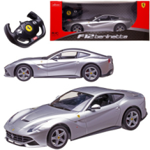 Машина р/у 1:14 Ferrari F12, со световыми эффектами, 2,4G, цвет серябристый, 32.4*16.5*9