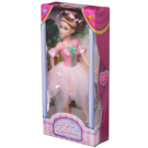 Кукла ABtoys Балерина, 30см, в бледно-розовой юбке-лепесток с бабочками