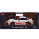 Машина р/у 1:14 Porsche GT3 RS, цвет белый, светящиеся фары