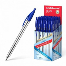 Ручка шариковая автоматическая ErichKrause R-301 Classic Matic 1.0, цвет чернил синий (в коробке по 50 шт.)