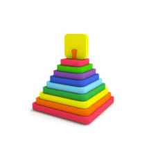 Пирамидка El`BascoToys Квадрат, 11 элементов