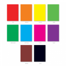 Бумага цветная ArtBerry, мелованная самоклеящаяся В5, 10 листов, 10 цветов