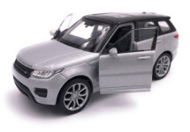 Машинка Welly 1:38 LAND ROVER RANGE ROVER EVOQUE серебристая