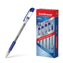 Ручка гелевая ErichKrause® G-Star® Classic, цвет чернил синий (в коробке по 12 шт.)