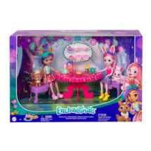 Игровой набор Mattel Enchantimals Чаепитиес двумя куклами, питомцами и аксессуарами