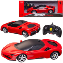 Машина р/у 1:18 Ferrari SF90 Stradale 2,4G, цвет красный, фары светятся, 25.9*12.7*7