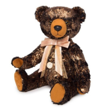 Мягкая игрушка BUDI BASA Медведь БернАрт-золотой (маталлик)