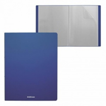 Папка файловая ErichKrause Matt Classic пластиковая A4 c 10 карманами цвет синий
