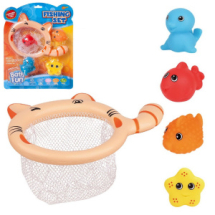 Набор игрушек для ванной Junfa Cачок и 4 фигурки морских обитателей